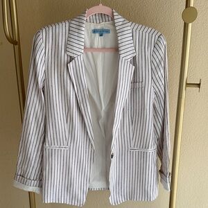 ANTONIO MELANI Linen Blend Striped Blazer